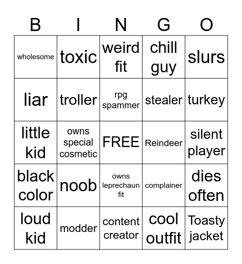 AC BINGO Card
