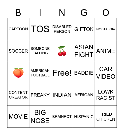 IG REELS BINGO Card