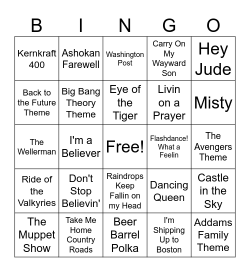 They Arranged WHAT for Handbells?!?! Bingo Card