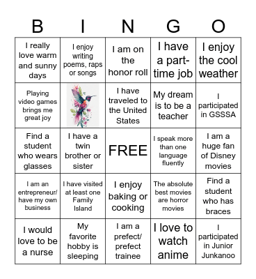 Ignite Your Imagination: Bingo Quest for Connection Bingo Card