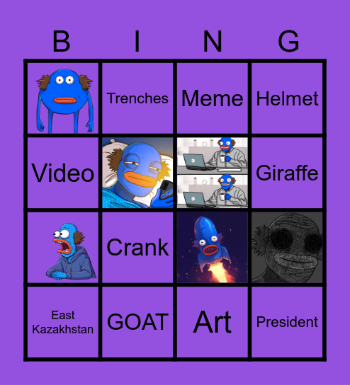 The FumeLord Word Fest Bingo Card