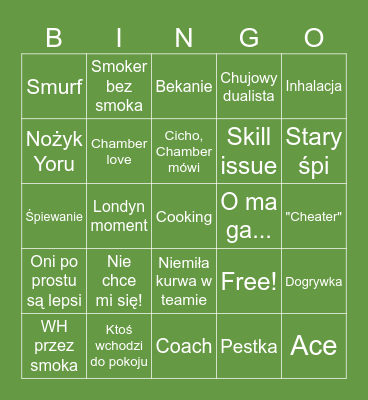 VALORANT Bingo Card