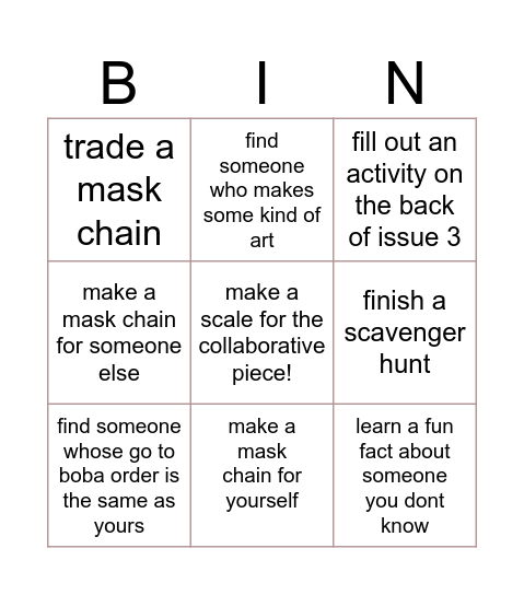springing into 2025 bingo! Bingo Card
