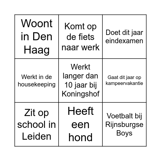 KICK-OFF 2025 Bingo Card