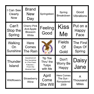 SPRINGTIME Bingo Card