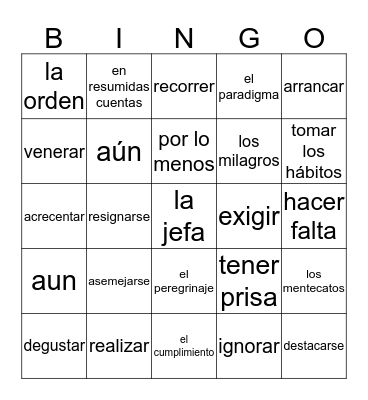 AP-Unidad 1-Subtema 3- El pensamiento filosófico y la religión Bingo Card