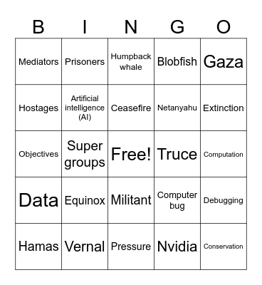 CNN 10 3/20/25 Bingo Card