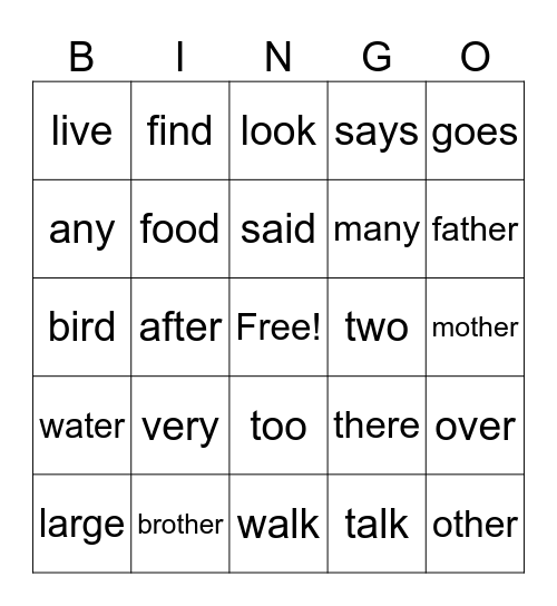 SIPPS Extension BINGO (1-6) Bingo Card