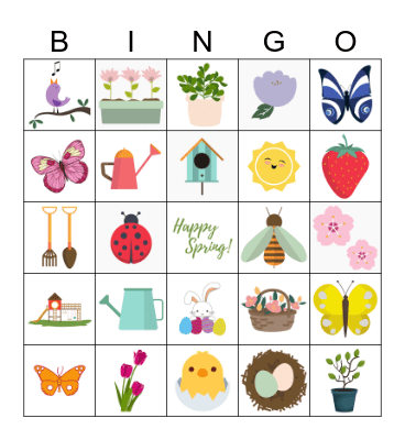 Spring Bingo Card