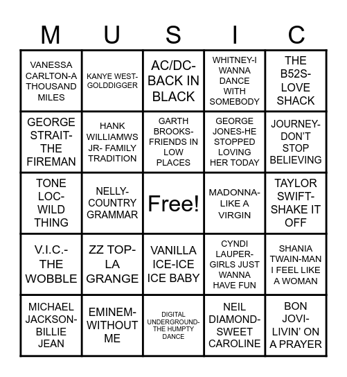 IMMEDIATE RECOGNITION Bingo Card