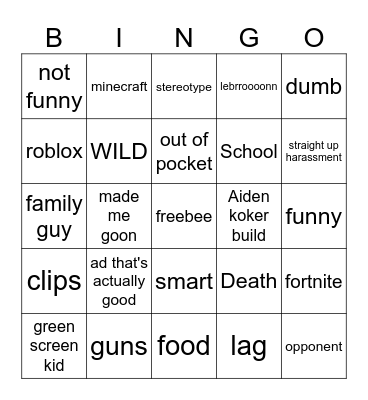 Bingo is his name o Bingo Card