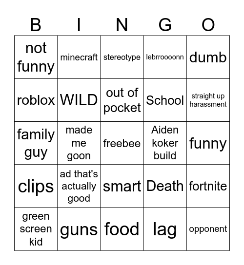 Bingo is his name o Bingo Card