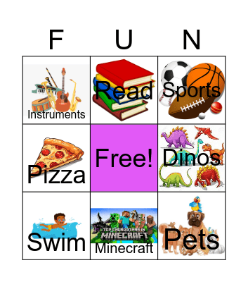 What We Have in Common ! Bingo Card