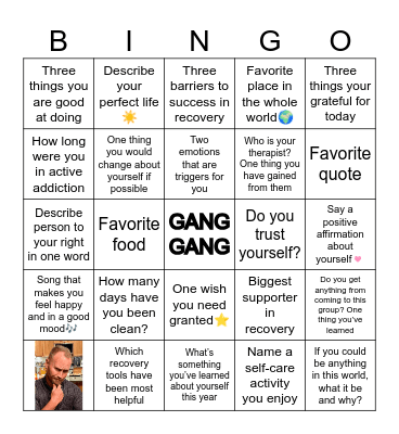 Steps 2 Bingo Card