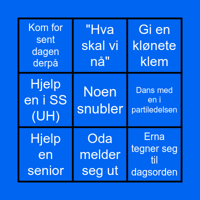 HLM Service-Bingo Card