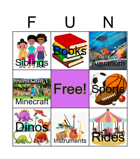 What We Have in Common ! Bingo Card