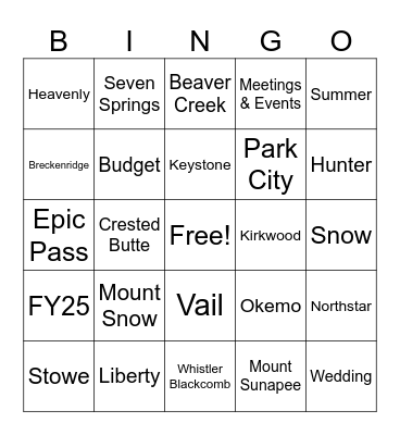 All-Team Call - April 2025 Bingo Card