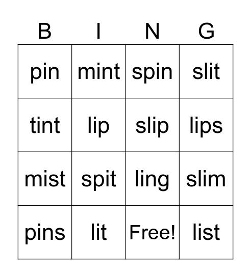 Purple Bingo Card