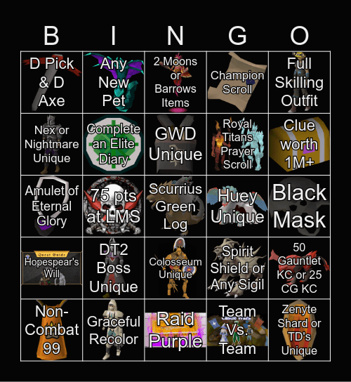 Lazy Kings Bingo Card
