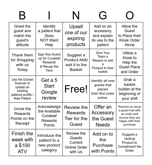 GROW BINGO! Bingo Card