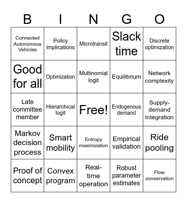 Youngseo's B Exam Bingo Card