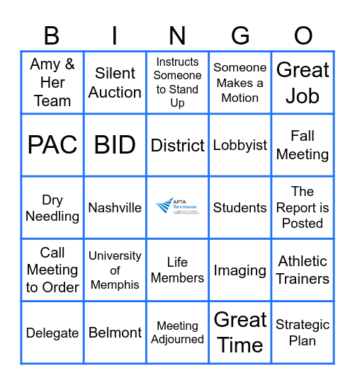 2025 Spring Conference Bingo Card