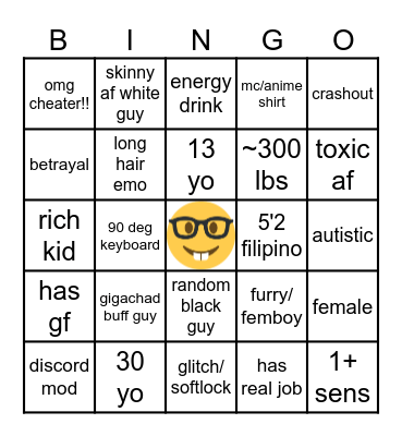 The Hunt: Mega Edition Bingo Card