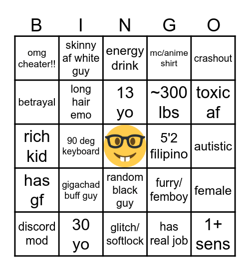 The Hunt: Mega Edition Bingo Card