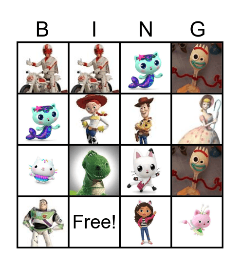 Yaniv's Favorite Character Bingo Card