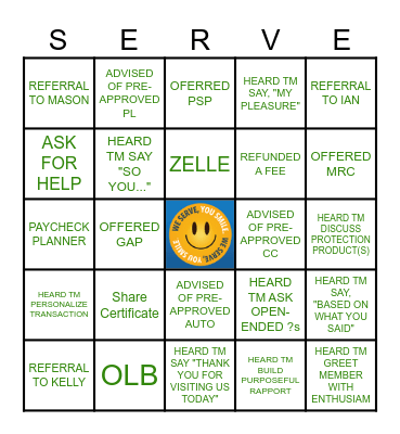 Blitz Day Bingo Card
