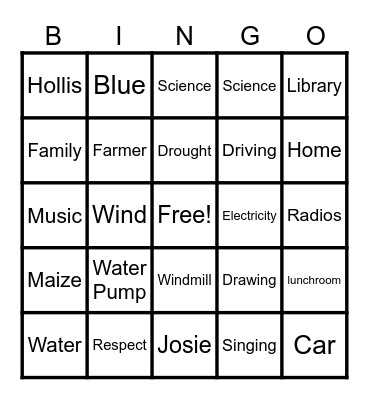 FAMILY BOOK TRIVIA NIGHT Bingo Card