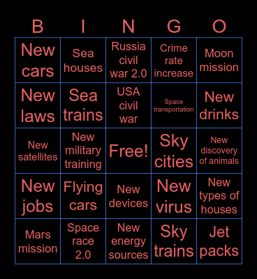 2026 bingo card Bingo Card