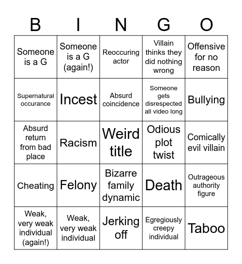 Tomorrow's Teachings Bingo Card