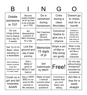 Eliab you cant say no to this Bingo Card