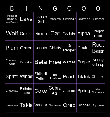 All About Annabelle Bingo!! Bingo Card