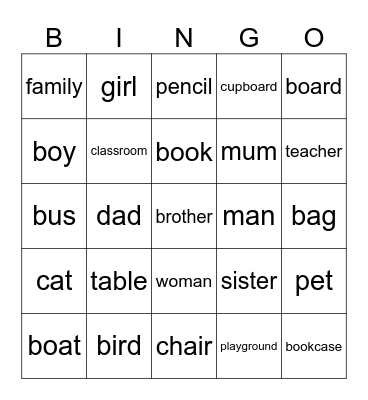 PU0 U1-U2 Bingo Card