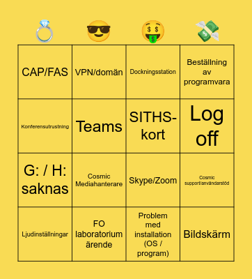 𝑩𝒍𝒊𝒏𝒈𝒐 Bingo Card