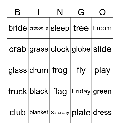 opw 4 unit 1-2 Bingo Card