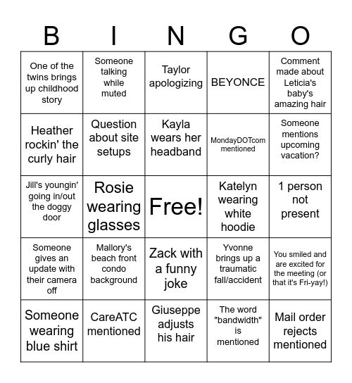 #Overworked #Underpaid #Blessed #IMissMySpace #Ready4TheWeekend #LiveLaughLove # Bingo Card