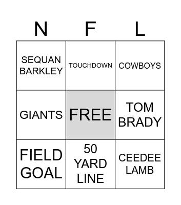 Basketball BINGO Card