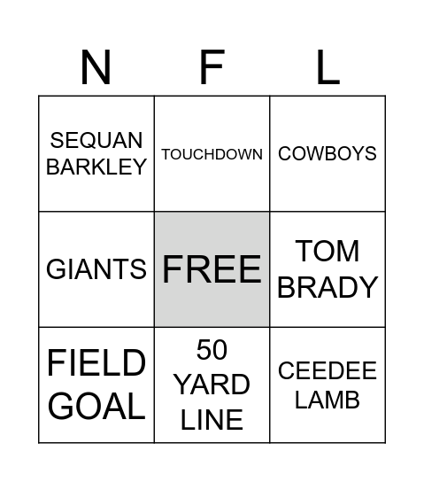 Basketball BINGO Card