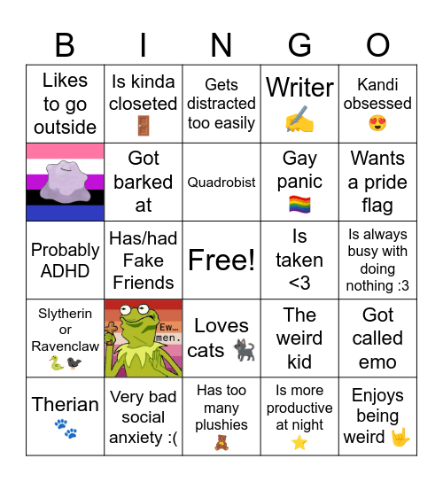 ⚠️Ŵ𝐞!ʳđ.𝕤𝐓𝔬𝓇ϻ𝕐⚠️ Bingo Card