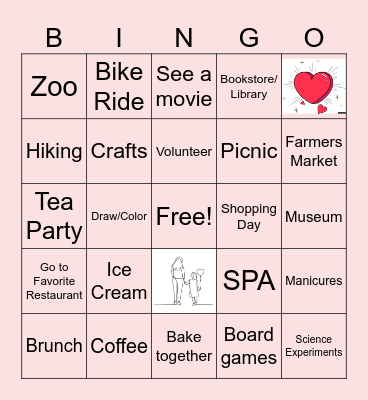Lets Hang Out! Bingo Card