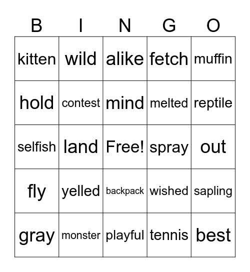 Spire Level 3 Bingo Card