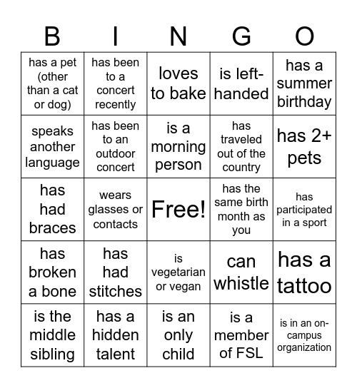 Coworker Bingo! Bingo Card