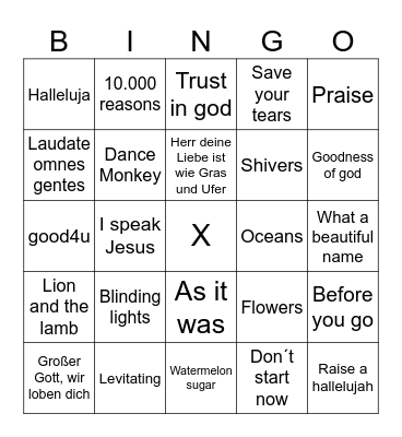 Wake up & come on | Power of music Bingo Card