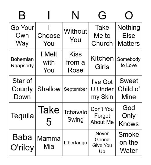 Nikita String Quartet @ Cato's Bingo Card