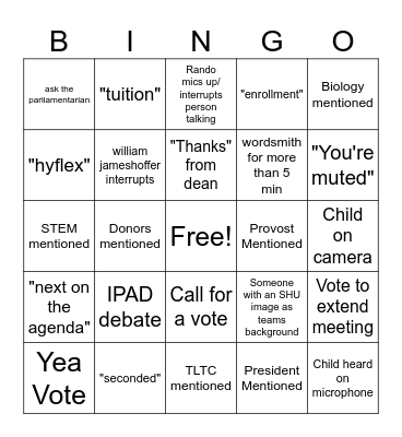 3-21 bingo Card