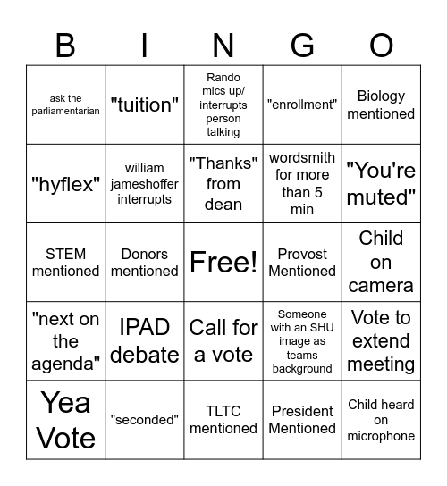 3-21 bingo Card