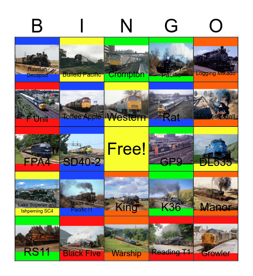 Tourist Lines that the Children and I would like to have lunch one day Bingo Card